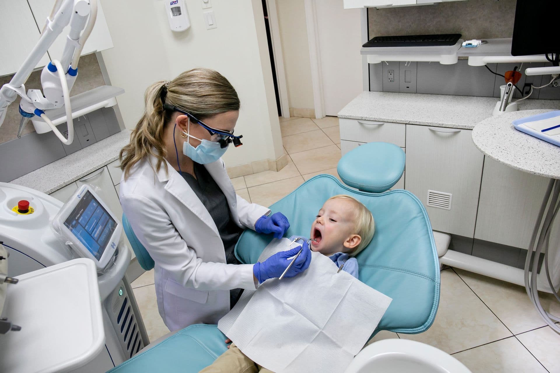 Dr. Tina Ramirez treating a young patient